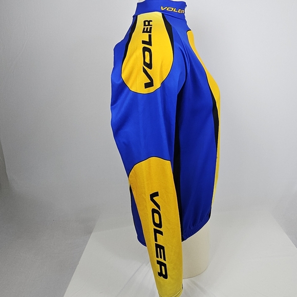 Voler women's Size 3XL 3/4 Zip Cycling Jersey Made in USA Blue Yellow and black - Picture 7 of 15